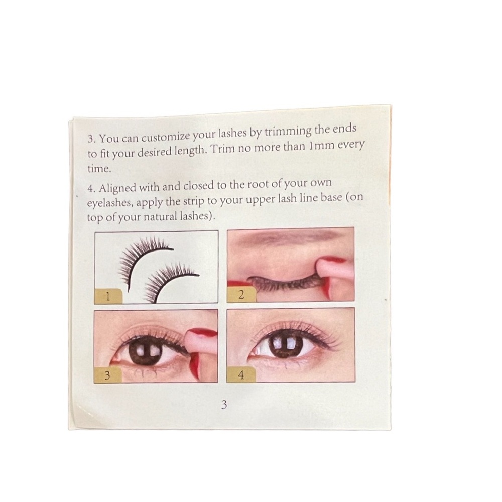 Dongyu self adhesive false eye lashes two sets